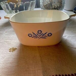 Corning Ware Blue Cornflower Square Casserole  P-1 3/4-B - 1 3/4 Quarts - No Lid